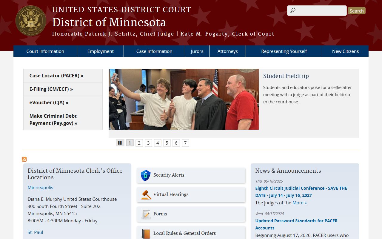 Cass County District Court federal court records reference